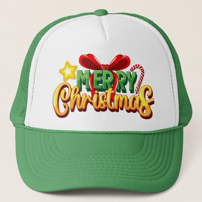 Casquette Festive "Merry Christmas"cap (Devant)