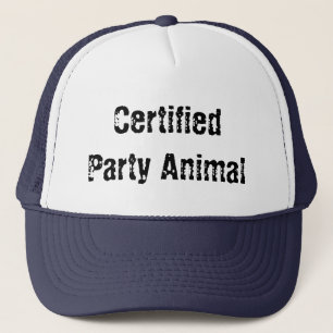 Casquette fêtard certifié