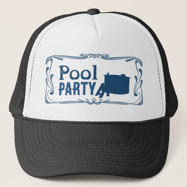 CASQUETTE FÊTE AU BORD DE LA PISCINE (Devant)