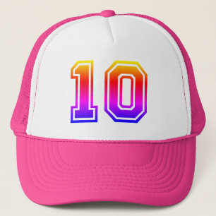 Casquette Fête colorée du 10e anniversaire