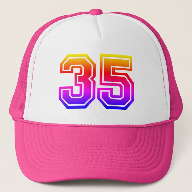 Casquette Fête colorée du 35e anniversaire (Devant)