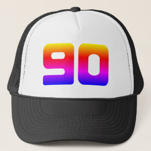 Casquette Fête colorée du 90e anniversaire