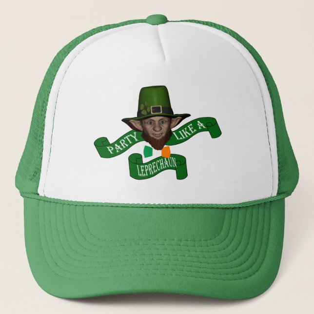 Casquette Fête comme un jour de la Saint Patrick (Devant)