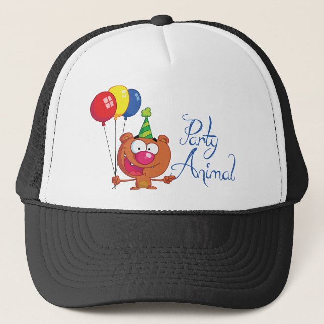Casquette Fête d'anniversaire Animal (Devant)
