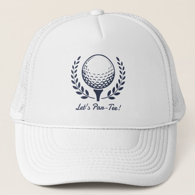 Casquette Fête d'anniversaire de golf prépa (Devant)