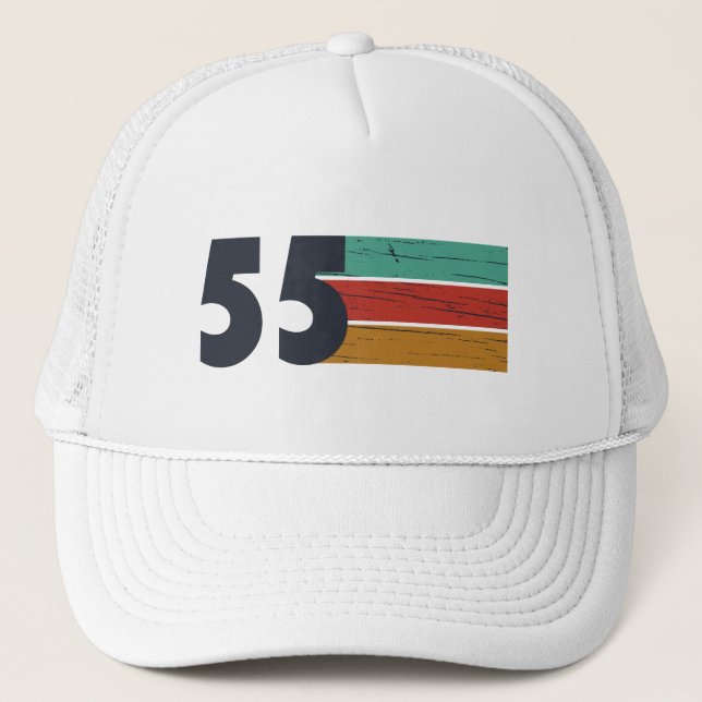 Casquette Fête d'anniversaire de naissance en 1955 (Devant)
