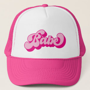 Casquette Fête de Fiançailles Babe Style Rétro Rose Chaud