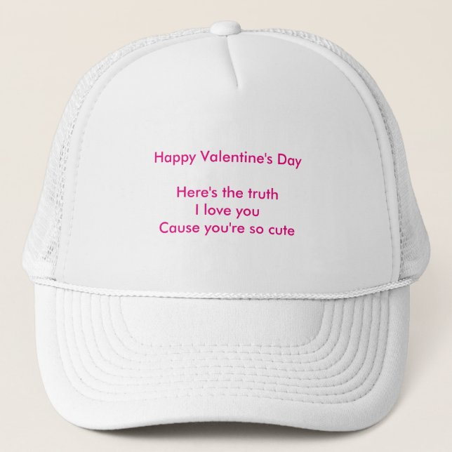 Casquette Fête de la Saint-Valentin, petite-fille (Devant)