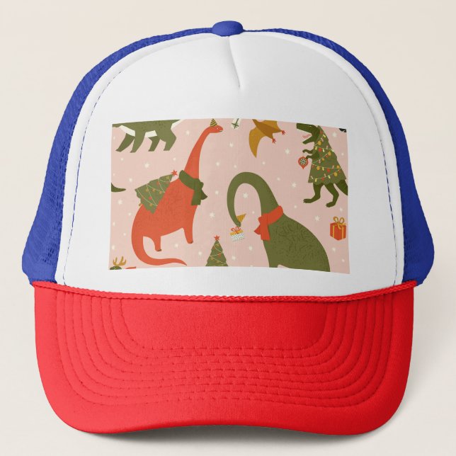 Casquette Fête de Noël Dino : Tree Rex (Devant)
