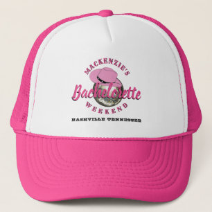 Casquette Fête de week-end de jeune fille disco cowgirl 