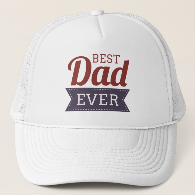 Casquette Fête des pères du meilleur papa rustique (Devant)