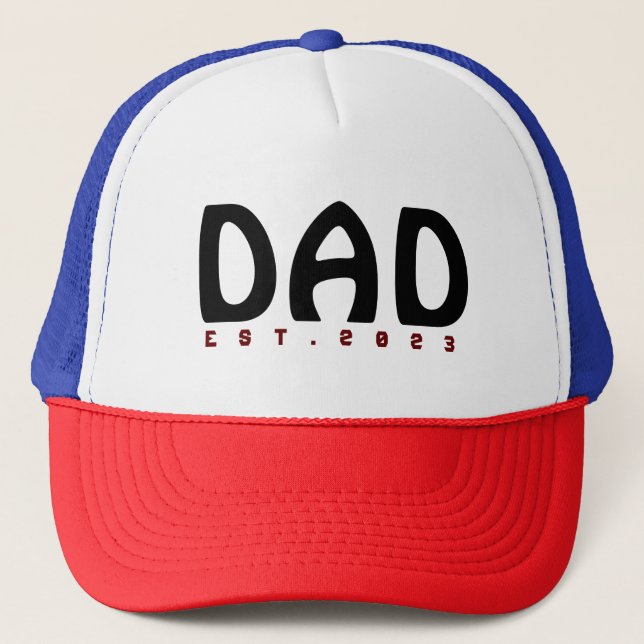 Casquette Fête des pères personnalisée Papa Est 2023 (Devant)