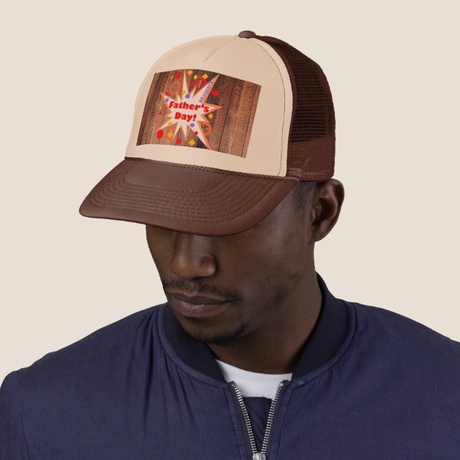 Casquette Fête des pères rustique (En situation)
