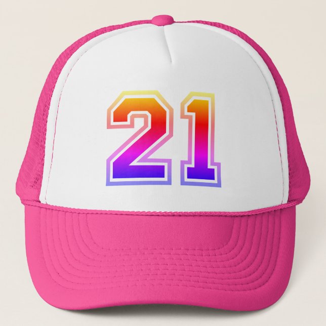 Casquette Fête du 21e anniversaire (Devant)