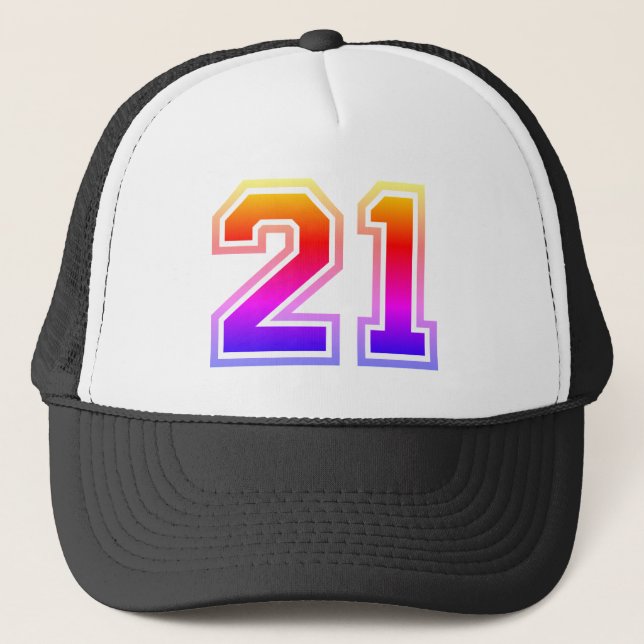 Casquette Fête du 21e anniversaire (Devant)