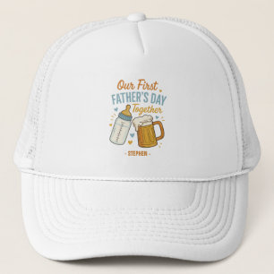Casquette Fête du Premier Père ensemble - Bière et Bouteille