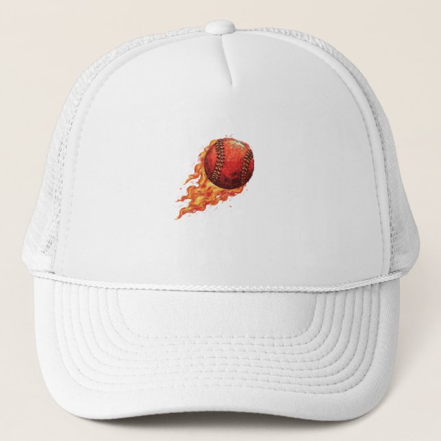 Casquette Feu Baseball  (Devant)