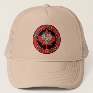 Casquette Feuille canadienne polonaise ronde de Vancouver