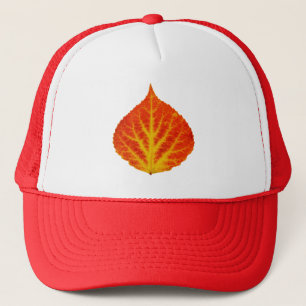 Casquette Feuille d'Aspen rouge et jaune #10