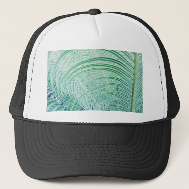 Casquette Feuille de palmier de plante verte douce (Devant)