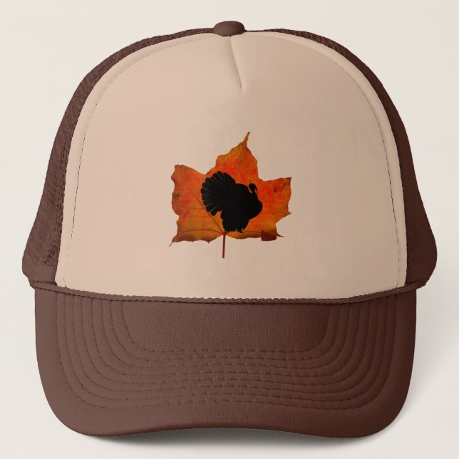 CASQUETTE FEUILLES D'AUTOMNE DÎNE DE THANKSGIVING  (Devant)