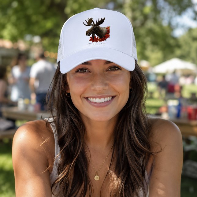Casquette Feuilles de Érable Rouge d'Orignal (Créateur téléchargé)