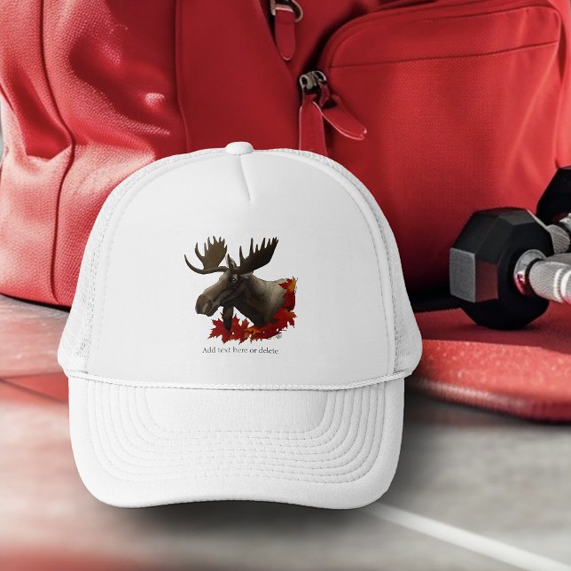 Casquette Feuilles de Érable Rouge d'Orignal (Créateur téléchargé)