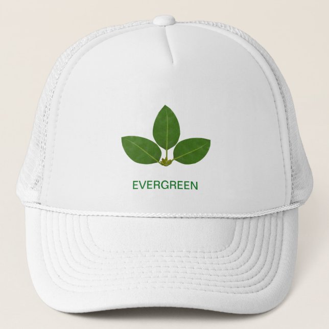 Casquette Feuilles de Laurier Vert Moderne (Devant)
