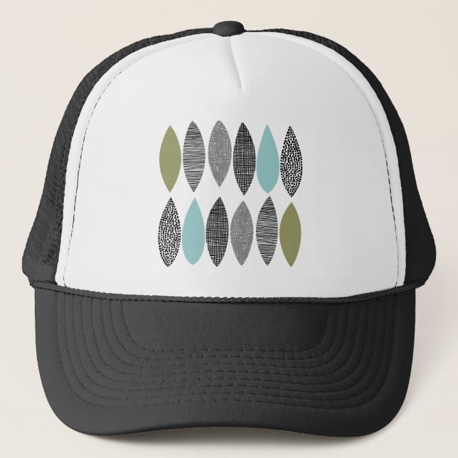 Casquette Feuilles texturés 01 (Devant)