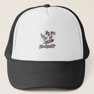 Casquette FeuQuacker Oie Patriotique Vintage 4 juillet Dé