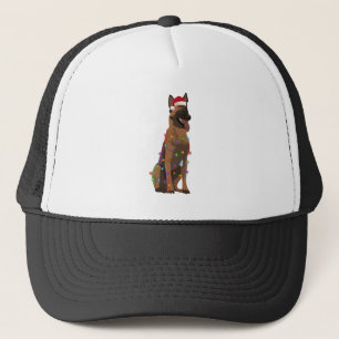 Casquette Feux de Noël Malinois belge Noël Amoureux des chie