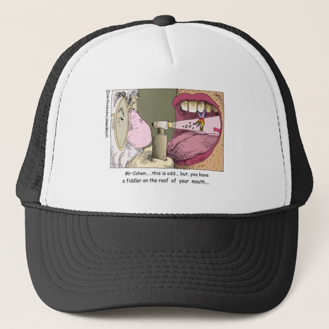 Casquette Fiddler Sur Le Toit Dentistère Drôle Dons & Tee -  (Devant)