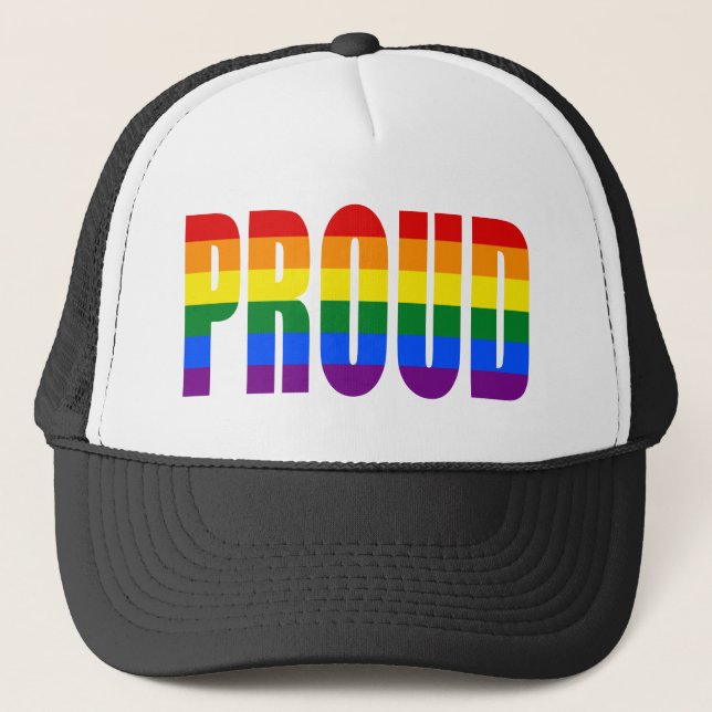 Casquette FIER (arc-en-ciel) (Devant)