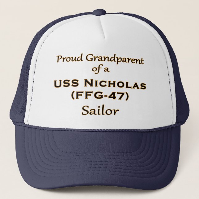 Casquette fier de camionneur de grand-parent (Devant)