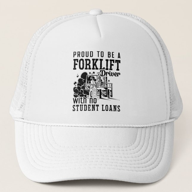Casquette Fier D'Être Un Conducteur De Remorque-Fourche (Devant)