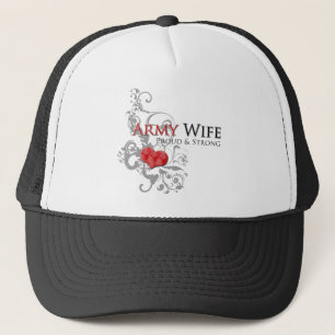 Casquette fier et fort d'épouse d'armée -