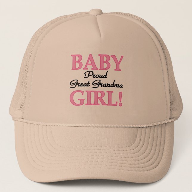 Casquette Fier Grand Grand-mère Baby Girl Tshirts et cadeaux (Devant)
