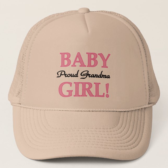 Casquette Fier Grand-mère Baby Girl Tshirts et cadeaux (Devant)