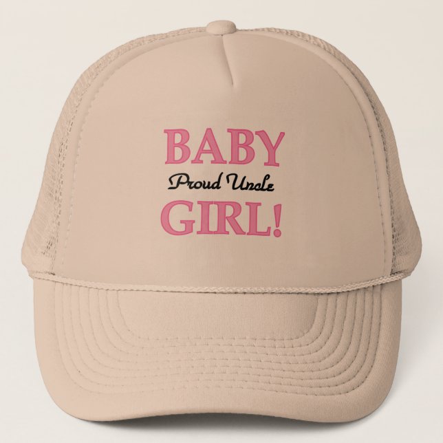 Casquette Fier Oncle Baby Girl Tshirts et cadeaux (Devant)