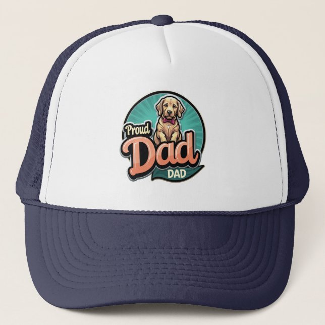 Casquette Fier papa chien (Devant)