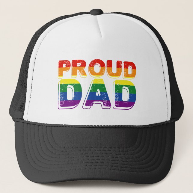 Casquette Fier papa LGBT Gay pride papa (Devant)