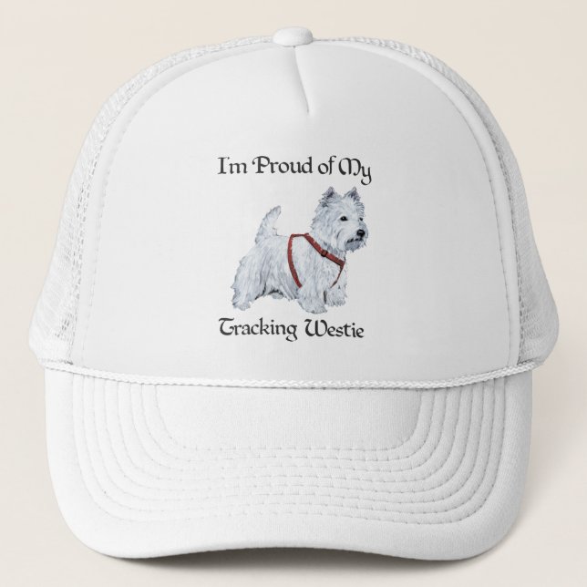 Casquette Fière de mon Westie de traçage (Devant)