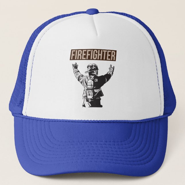 Casquette Fière escouade de pompiers (Devant)