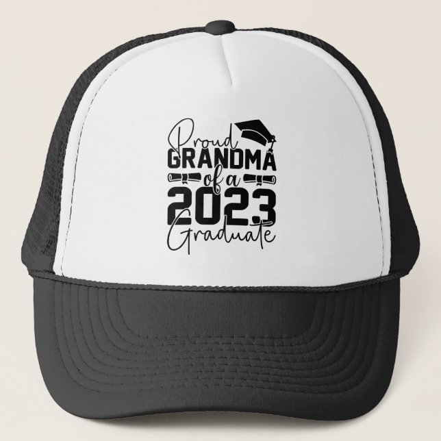 Casquette Fière Grand-Mère Du Diplômé 2023 (Devant)