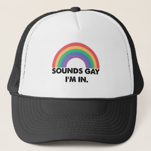 Casquette Fièrement gay, je suis dans le mois de la fierté a