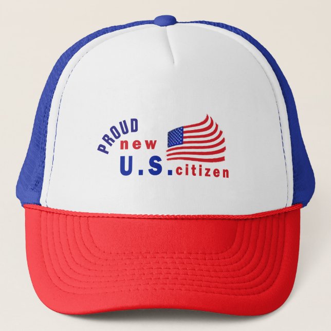 Casquette Fiers New American Tee, nouveau citoyen américain (Devant)