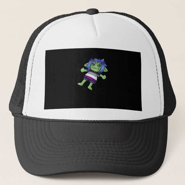 Casquette Fierté asexuée Goblincore Gobelin Classique (Devant)