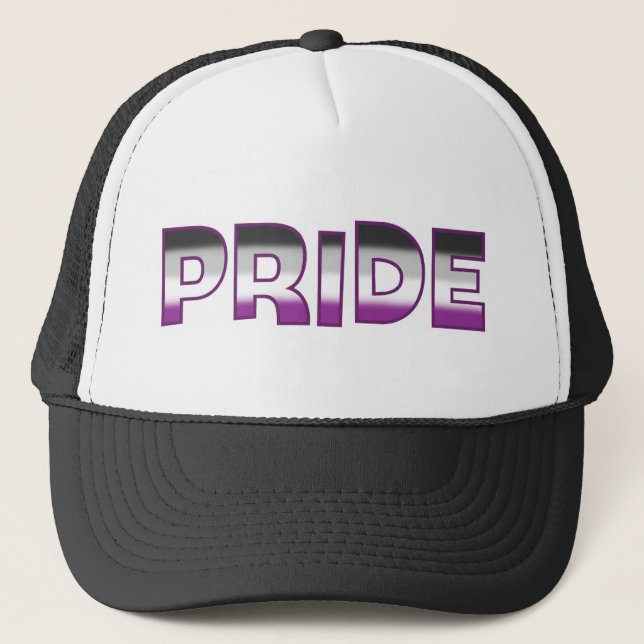 Casquette Fierté asexuelle (Devant)