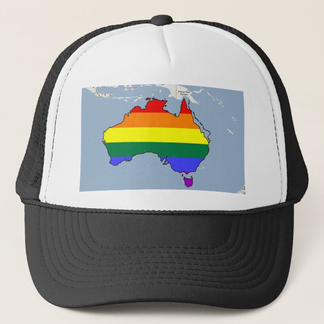 Casquette Fierté australienne de GLBT (Devant)