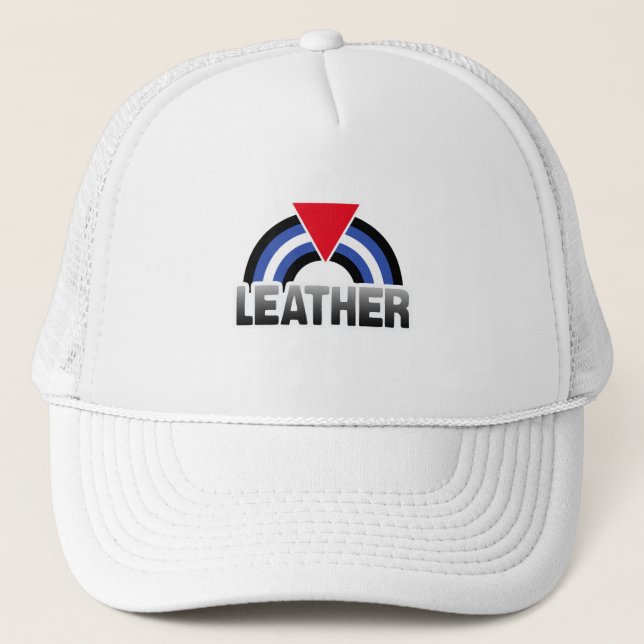 Casquette Fierté cuir queer (Devant)
